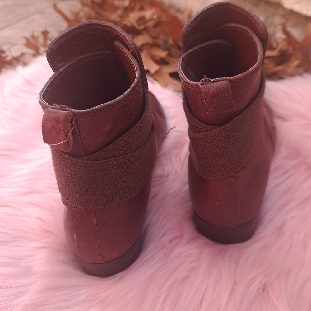 LAUREN Ralph Lauren Kaliyah Leather‎ Ankle Boot GUC Size 6B - Picture 13 of 16